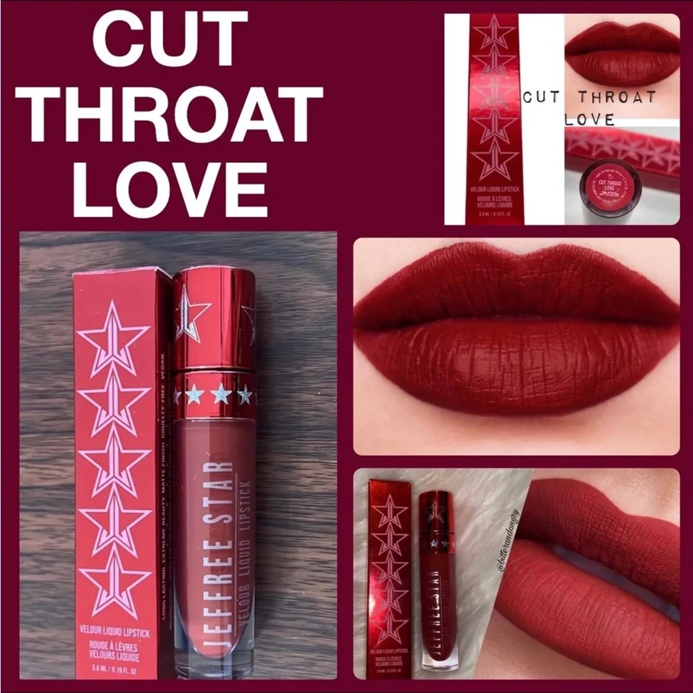 Jeffree Star Cut Throat Love Velour Liquid Lipstick Shade BNIB